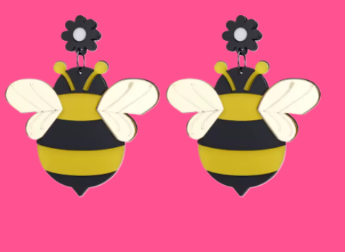 Bee Drop Earrings